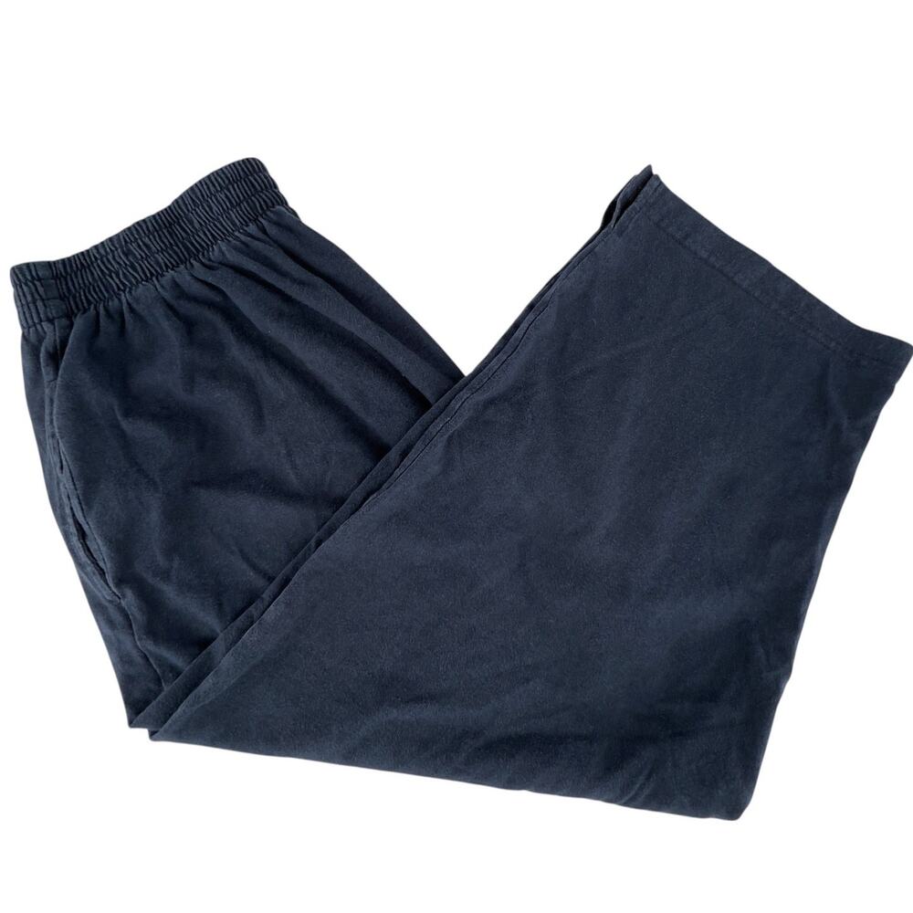 Black Capri Pants Side Pockets Split Hem No Tags